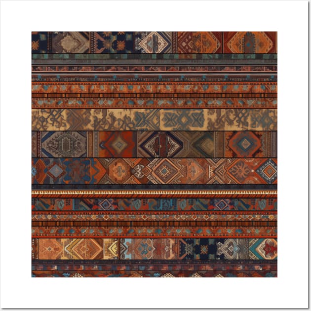 Several Carpet Lineer Pattern Design Wall Art by ZUCCACIYECIBO